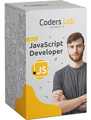 Javascript Developer kurs Javascript Developer w CodersLab pudełko